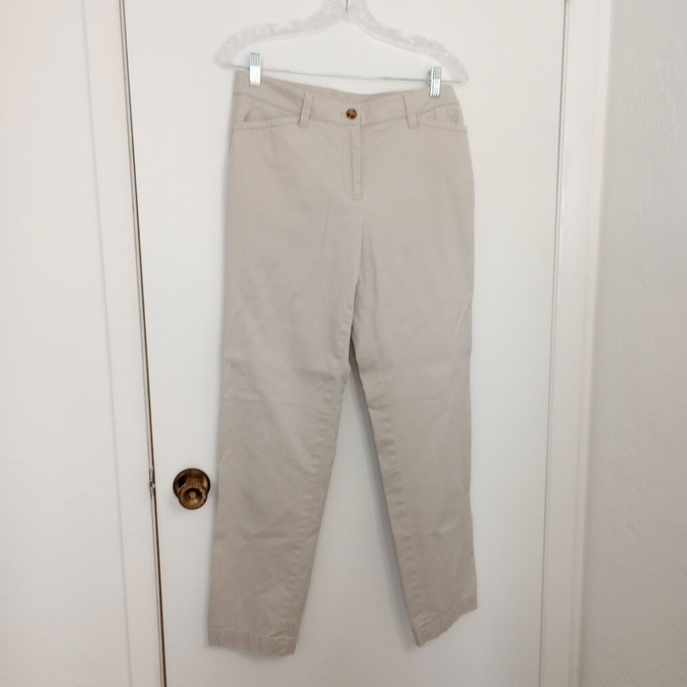 Talbots Light Khaki Straight Leg Chino Pants
